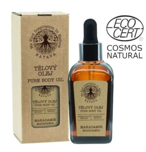 Natava grynas kūno aliejus - Makadamijos 50ml