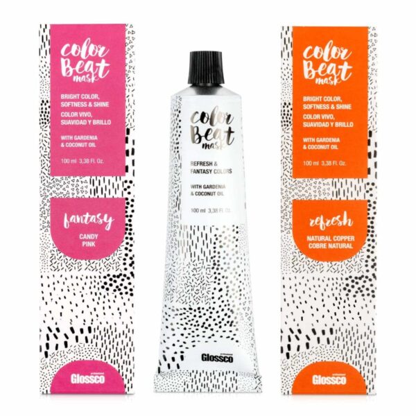 Glossco Color Beat dažančios plaukų kaukės 100 ml.