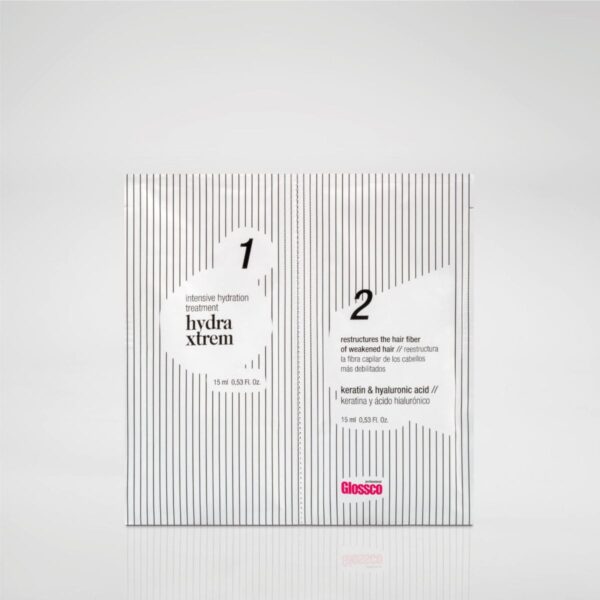 Glossco Hydra Extrem giliai drėkinanti procedūra plaukams 2x15 ml. - Image 2