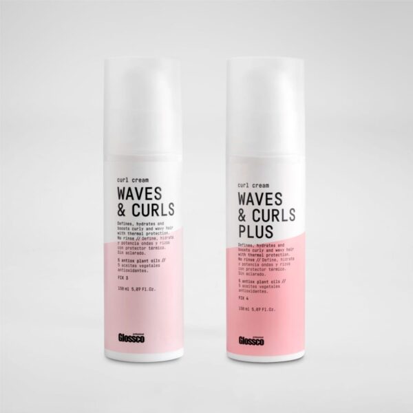 Glossco Waves & Curls Plus ypač stiprios fiksacijos garbanų kremas 150 ml. - Image 2