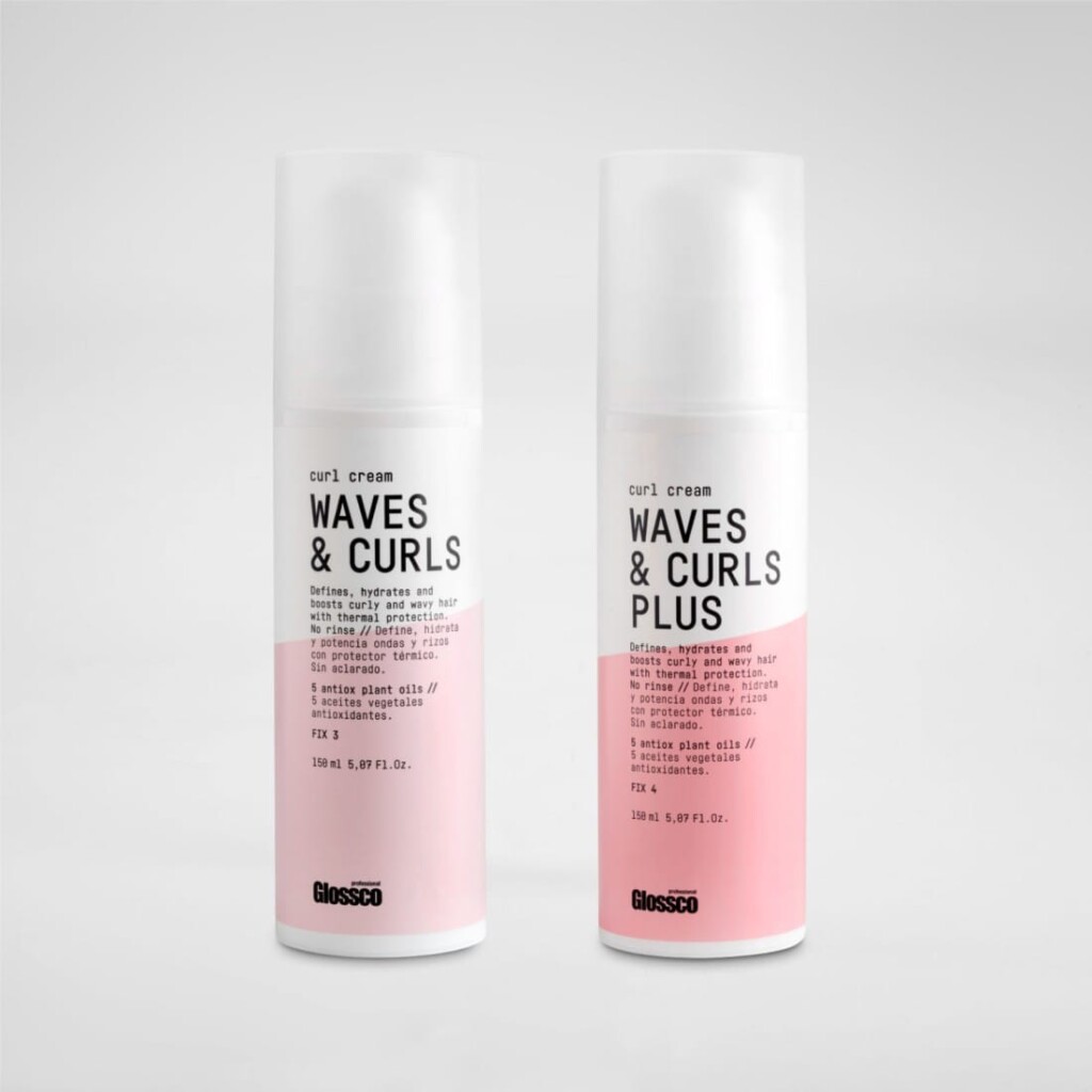Glossco Waves & Curls lanksčios fiksacijos garbanų kremas 150 ml - Image 2