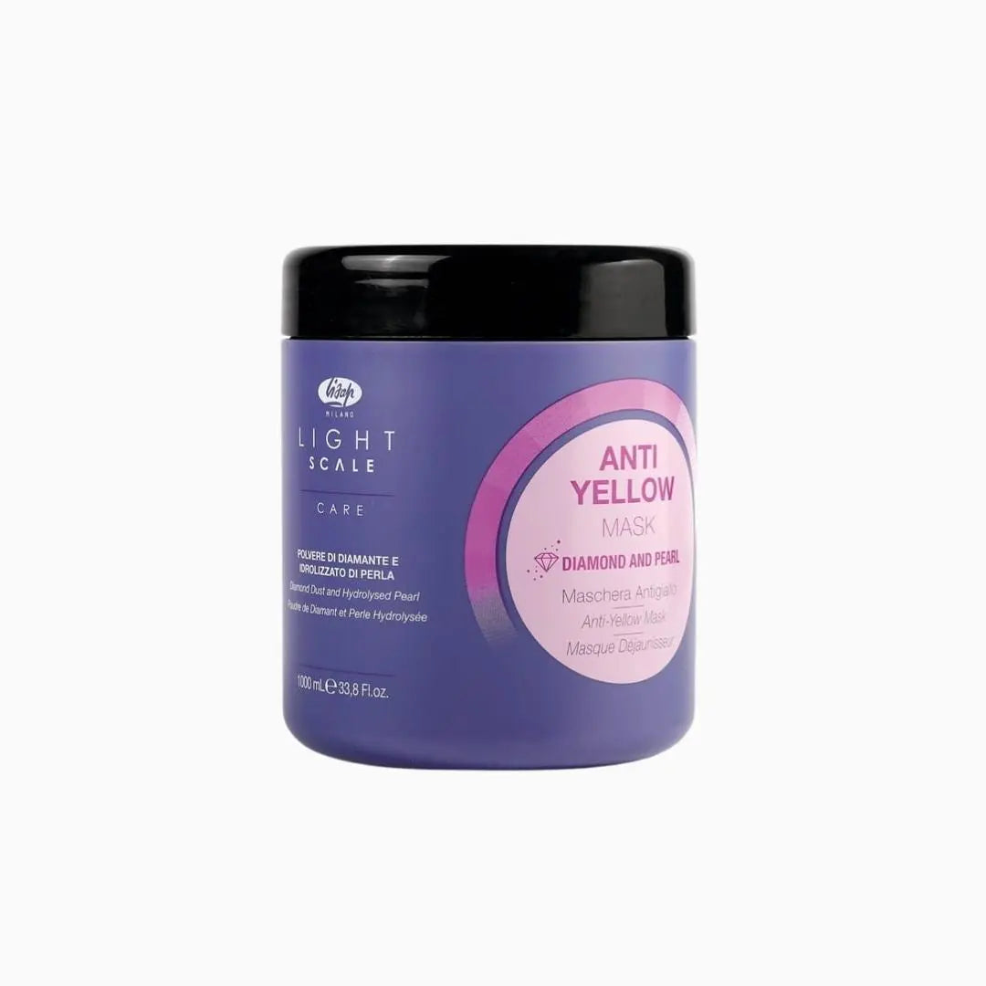 Lisap Light Scale Anti Yellow - Kaukė šviesiems plaukams 1000 ml