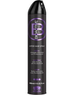 BIOACTIVE STYLING Ypač stiprios fiksacijos plaukų lakas su vitaminu B5, 400ml