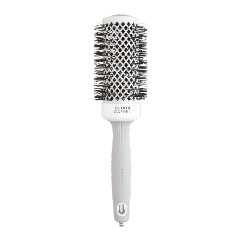 "Olivia Garden Blowout Shine - White & Grey" plaukų šepetys 45 mm