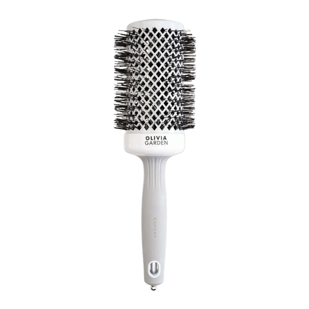 "Olivia Garden Blowout Shine - White & Grey" 55 mm plaukų šepetys