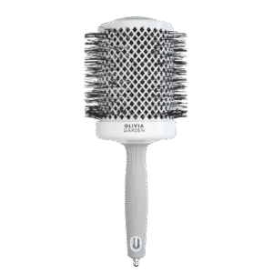 Olivia Garden Blowout Shine - White&Grey 80 mm plaukų šepetys