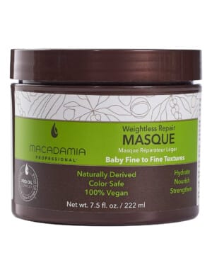 MACADAMIA Weightless Repair Lengvos tekstūros atkuriamoji plaukų kaukė 222ml