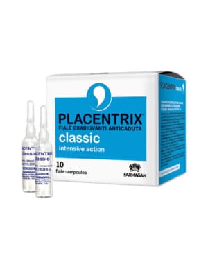 Placentrix Classic ampulės nuo plaukų slinkimo pakuotė